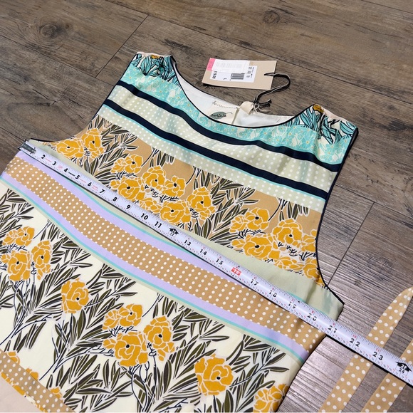 NWT NURTURE Mid-length Belted Dress, Satin-silk feel Sleeveless Dress Size L - Picture 15 of 16